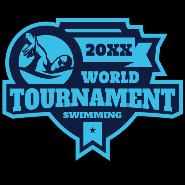 Tournament World  Swimming logo template Thumbnail