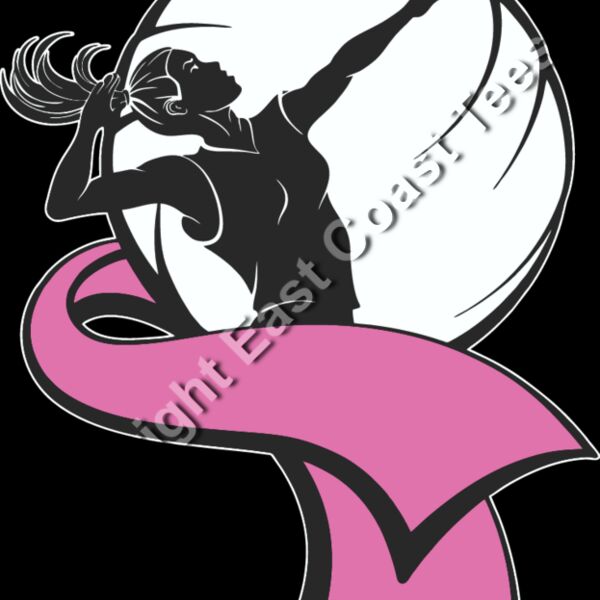 Volleyball Ribbon Awareness Cancer Thumbnail