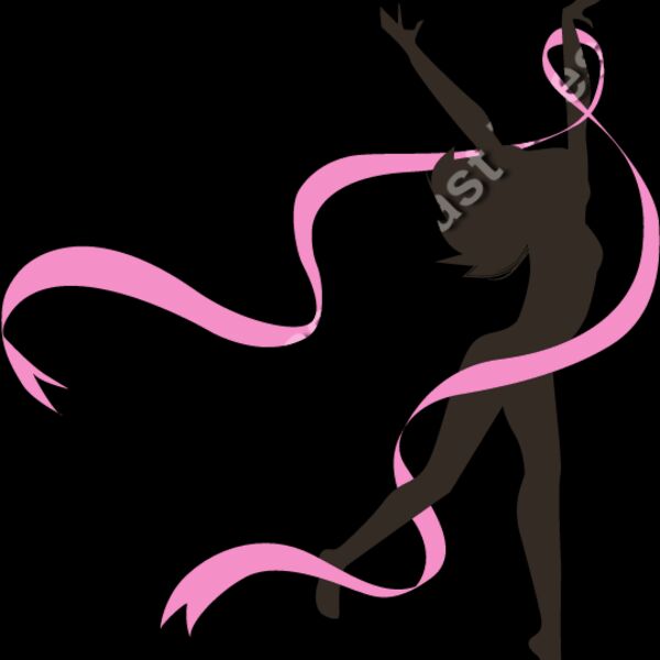 Woman Dance Cancer Ribbon 1 Thumbnail