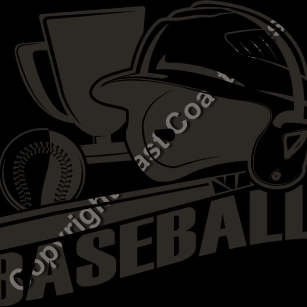 Baseball Ball Bat Helmet Trophy 1 Thumbnail