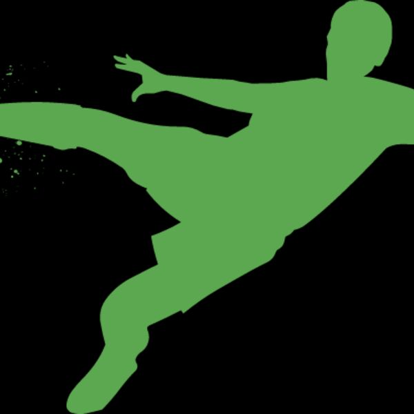 Soccer Player Ball Kick Splatter 1 Thumbnail