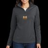 Port Authority Ladies Pinpoint Mesh 1/2 Zip Thumbnail