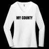 District Women's Very Important Tee ® Long Sleeve V Neck Thumbnail